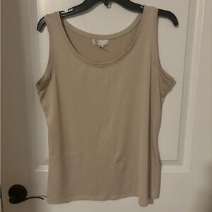 Dressbarn Tan Sleeveless Tank Top